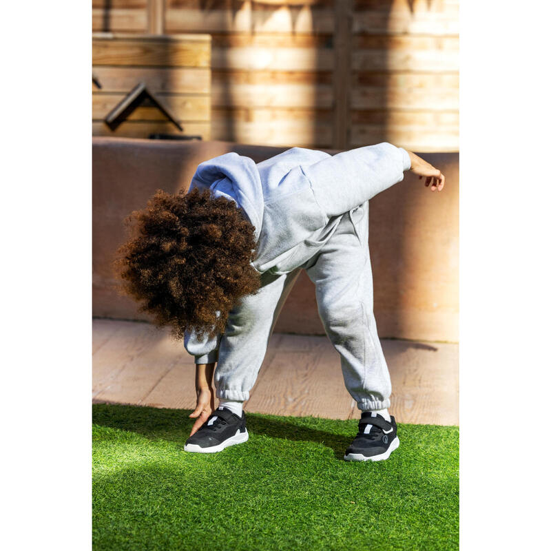 Încălțăminte Barefoot cu bandă cu arici, respirantă, Stepper Sporty negru Copii