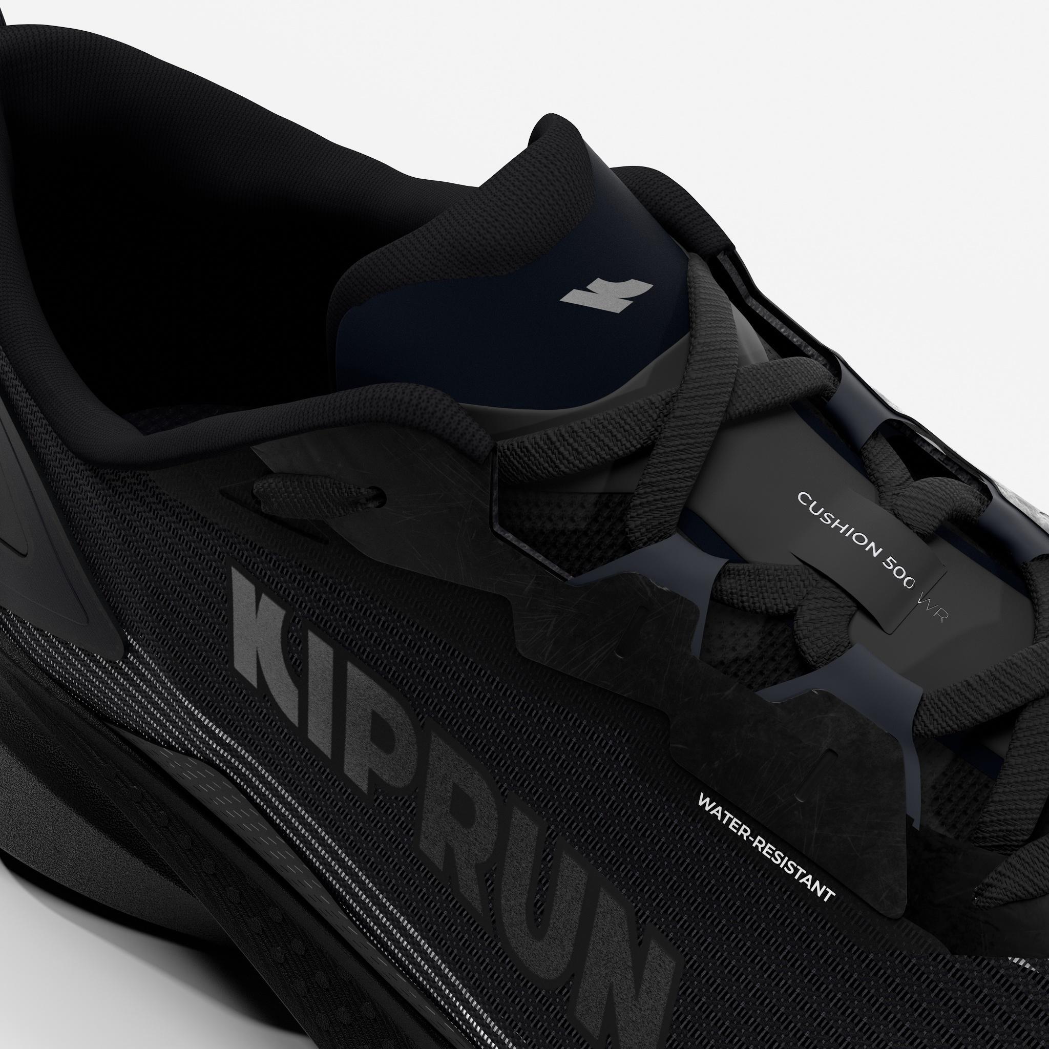 Laufschuhe wasserabweisend Damen - Kipcore WR schwarz  5/6