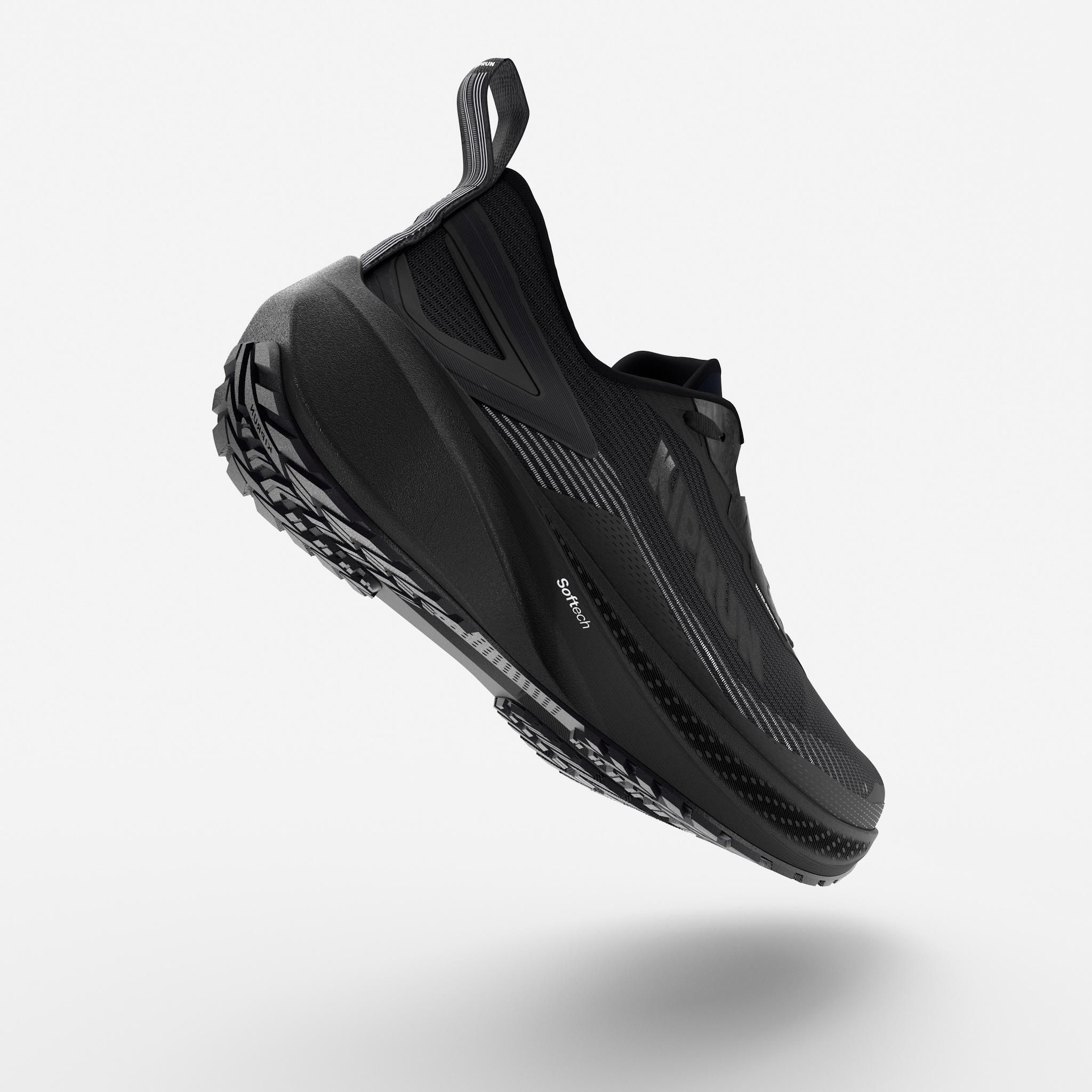 Laufschuhe wasserabweisend Damen - Kipcore WR schwarz  3/6