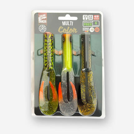 Leurre souple Drunk Dancer 12cm Pack Multi Colo