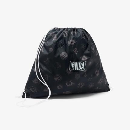 Sac à dos de basket NBA 12 litres à cordons, noir