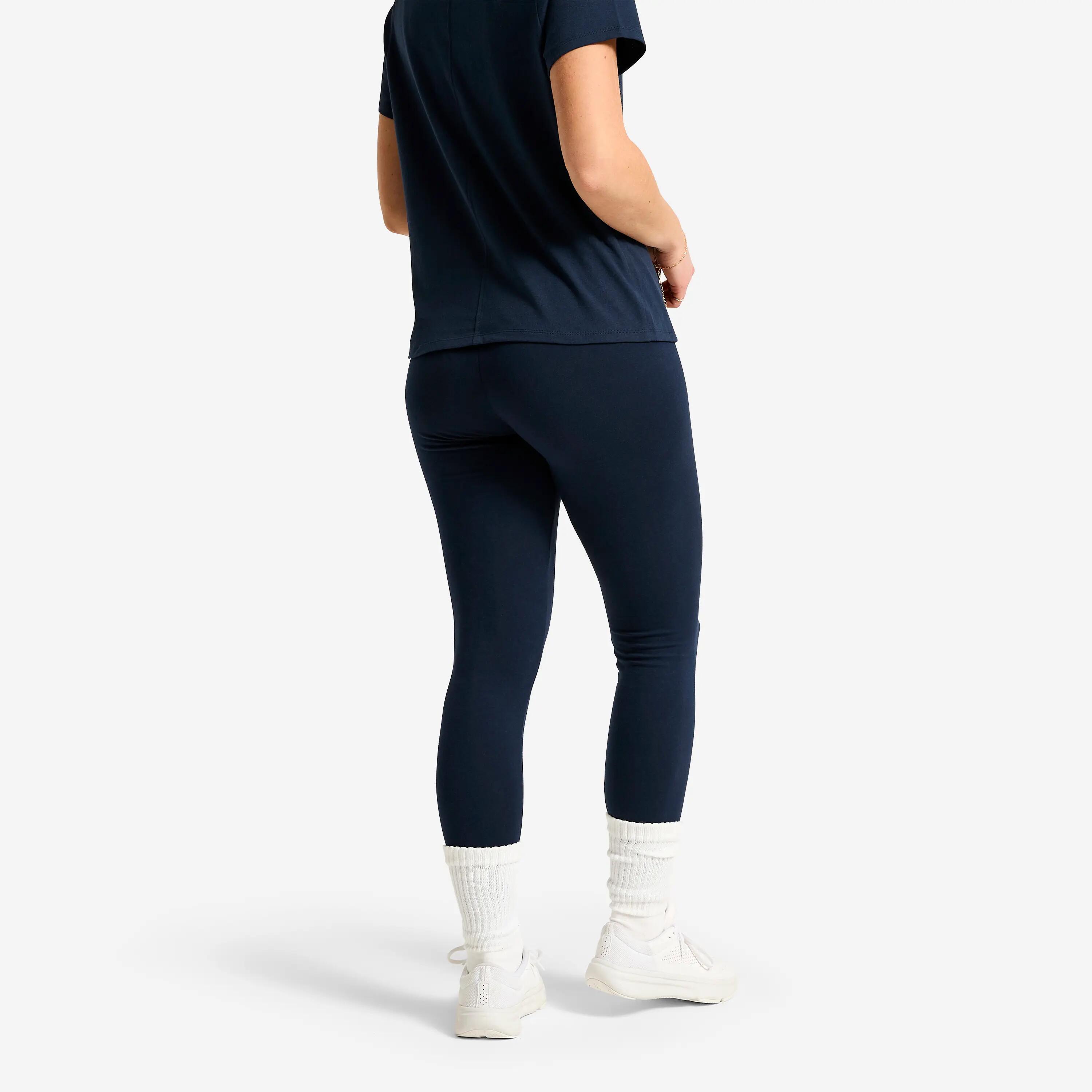 Leggings Deportivos Mujer Azul Marino Clásicos Algodón 3/6