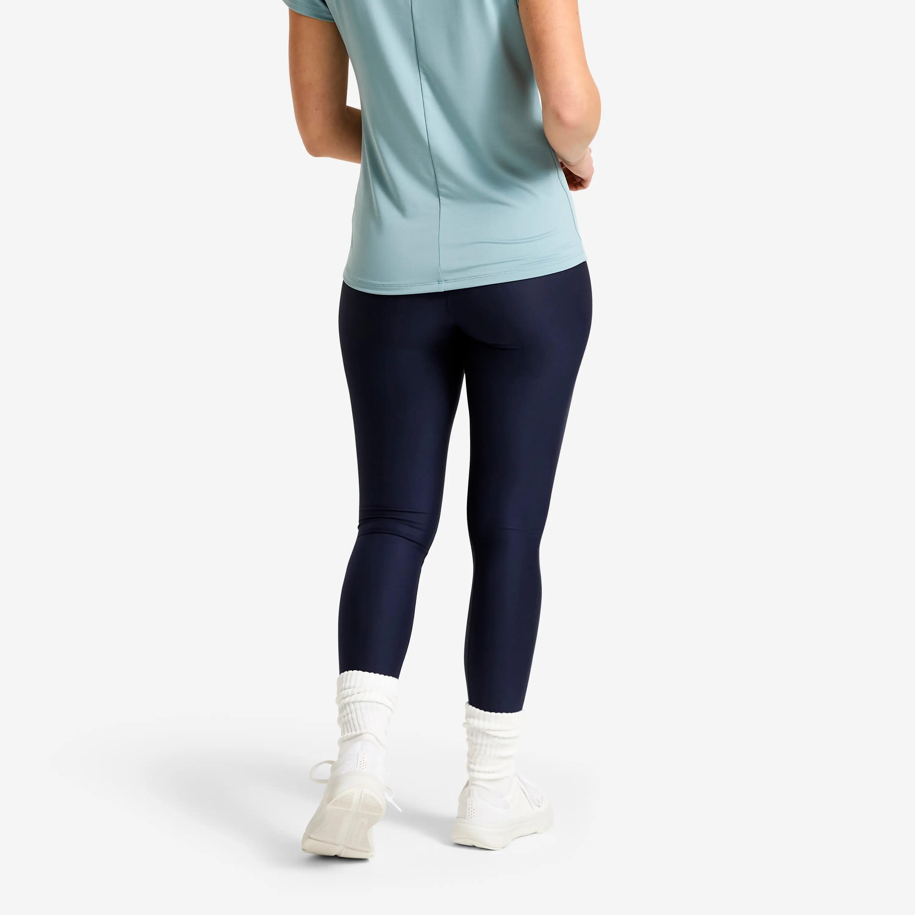 Legginsy sportowe damskie Domyos wysoki stan 3/7