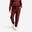 Pantalon jogging din bumbac, Bordo, Damă