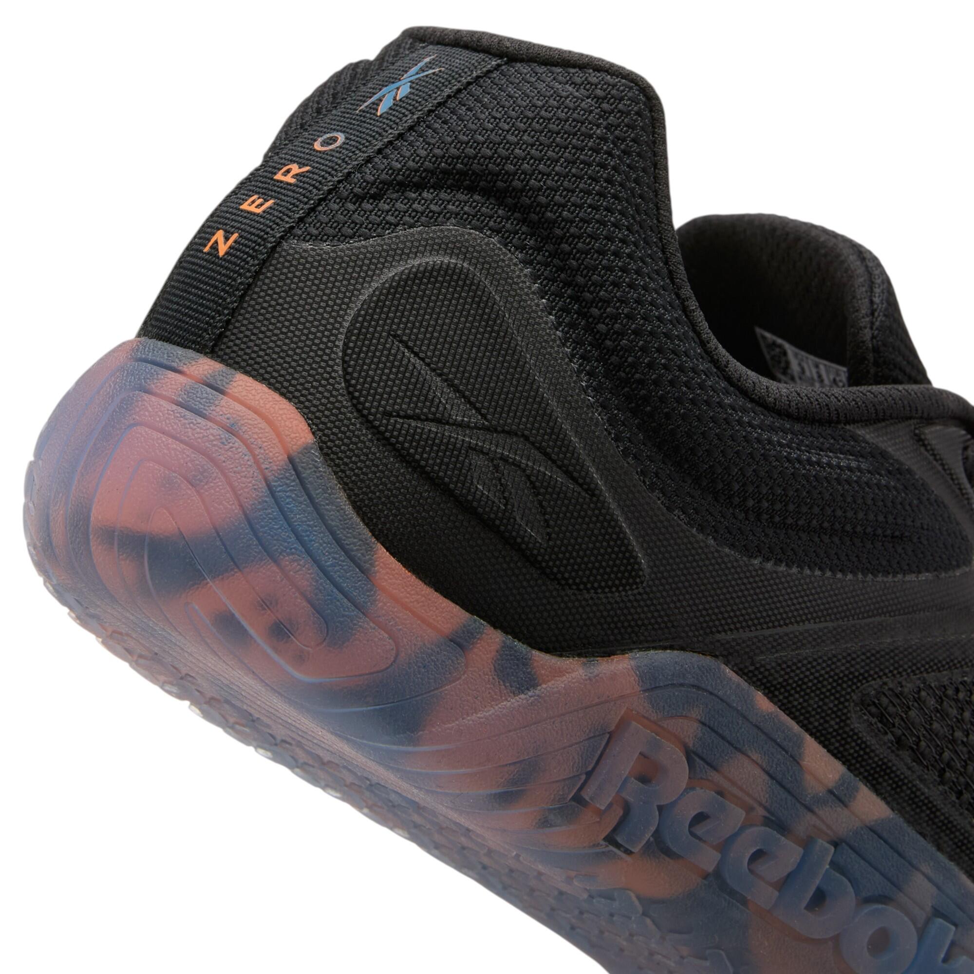Zapatillas barefoot gimnasio Reebok Nano Zero negro azul 3/5