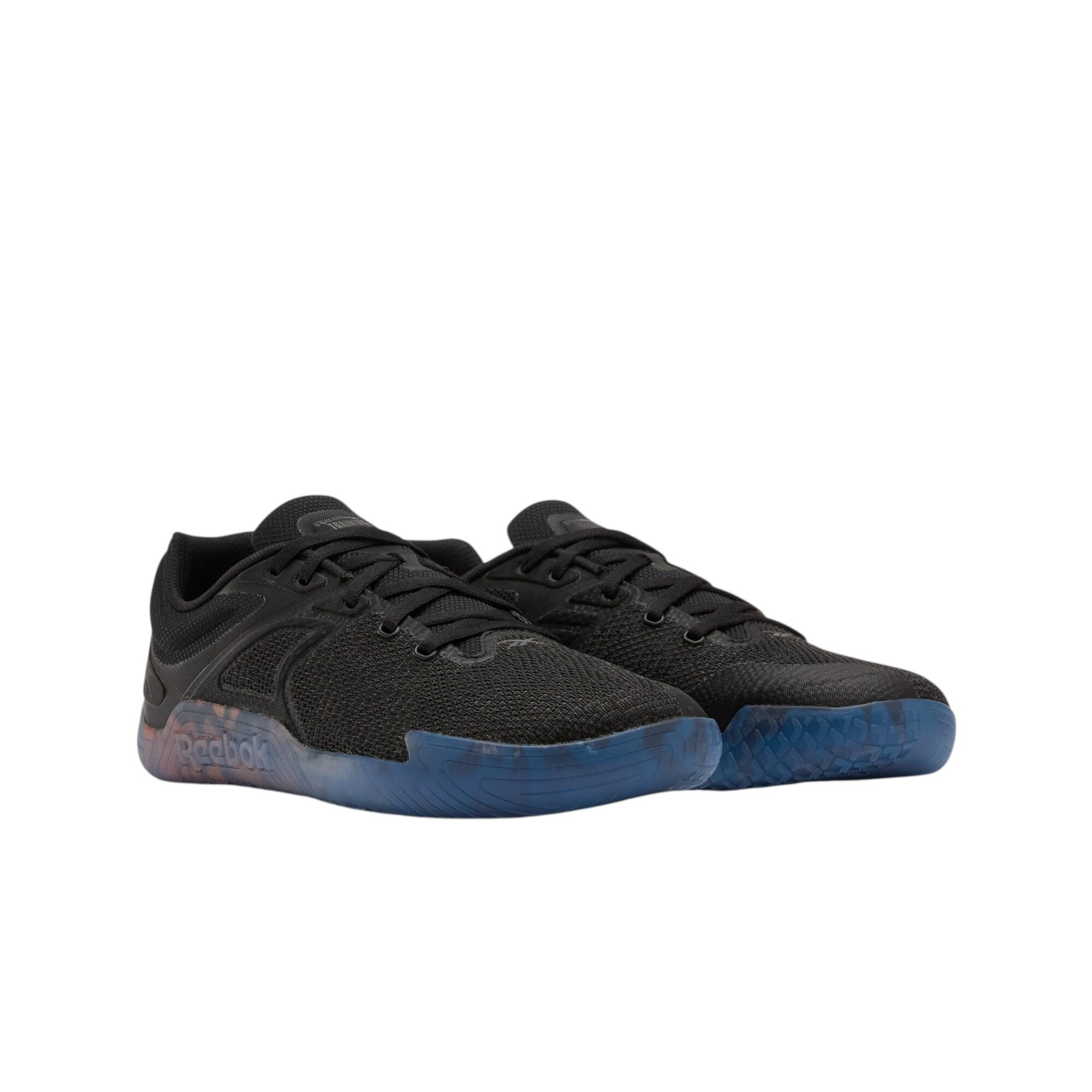 Zapatillas barefoot gimnasio Reebok Nano Zero negro azul 4/5