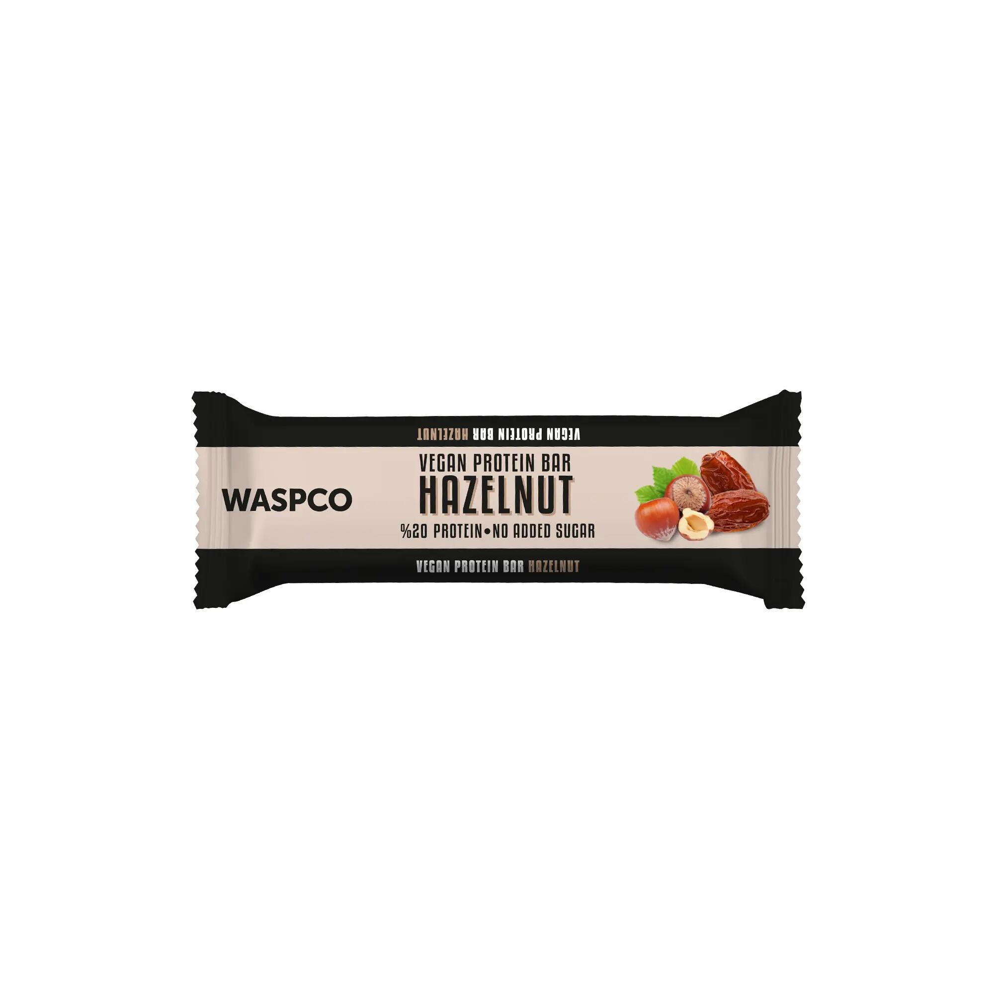 Waspco Fındıklı Vegan Protein Bar 1/2