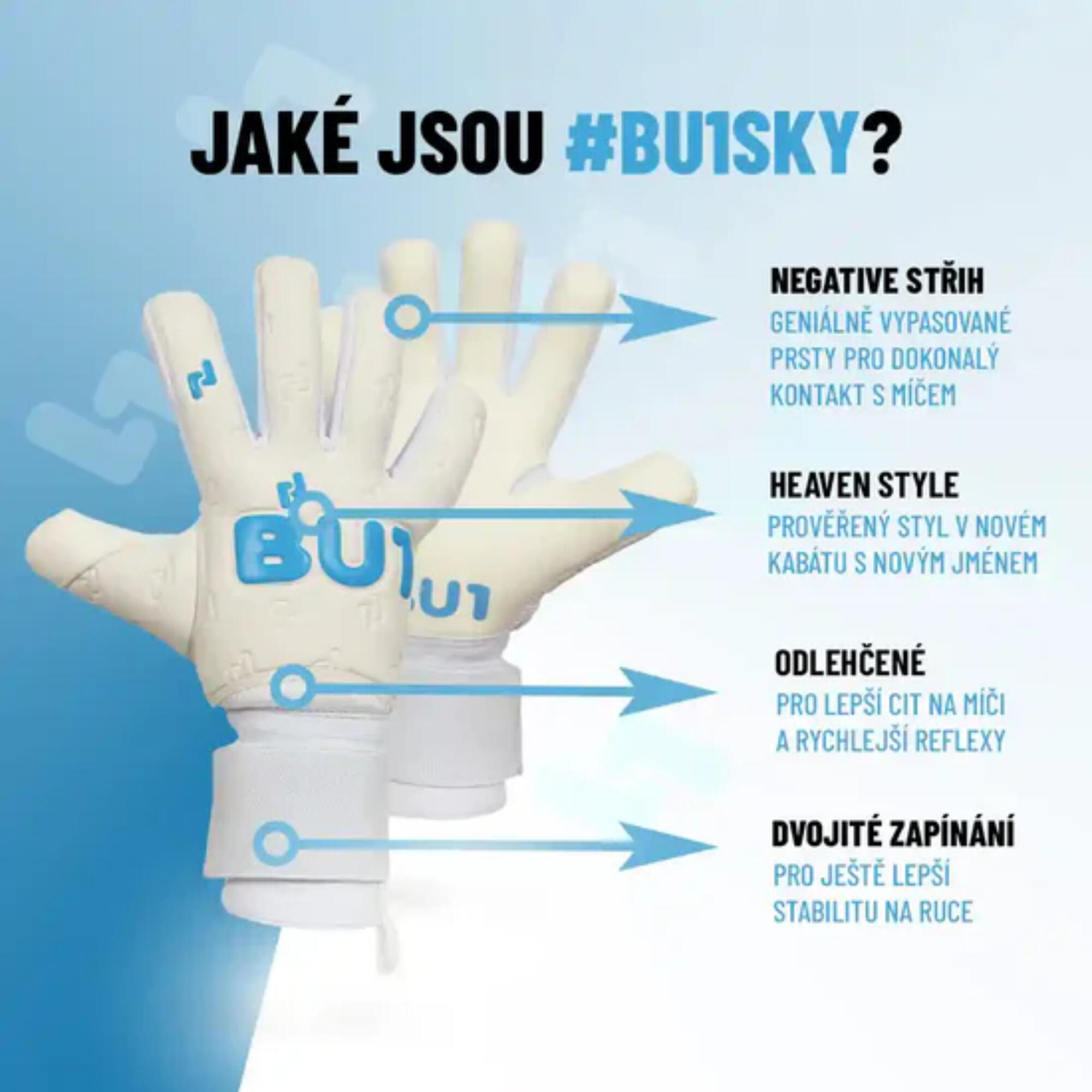 Brankářské rukavice BU1 Sky 3/5