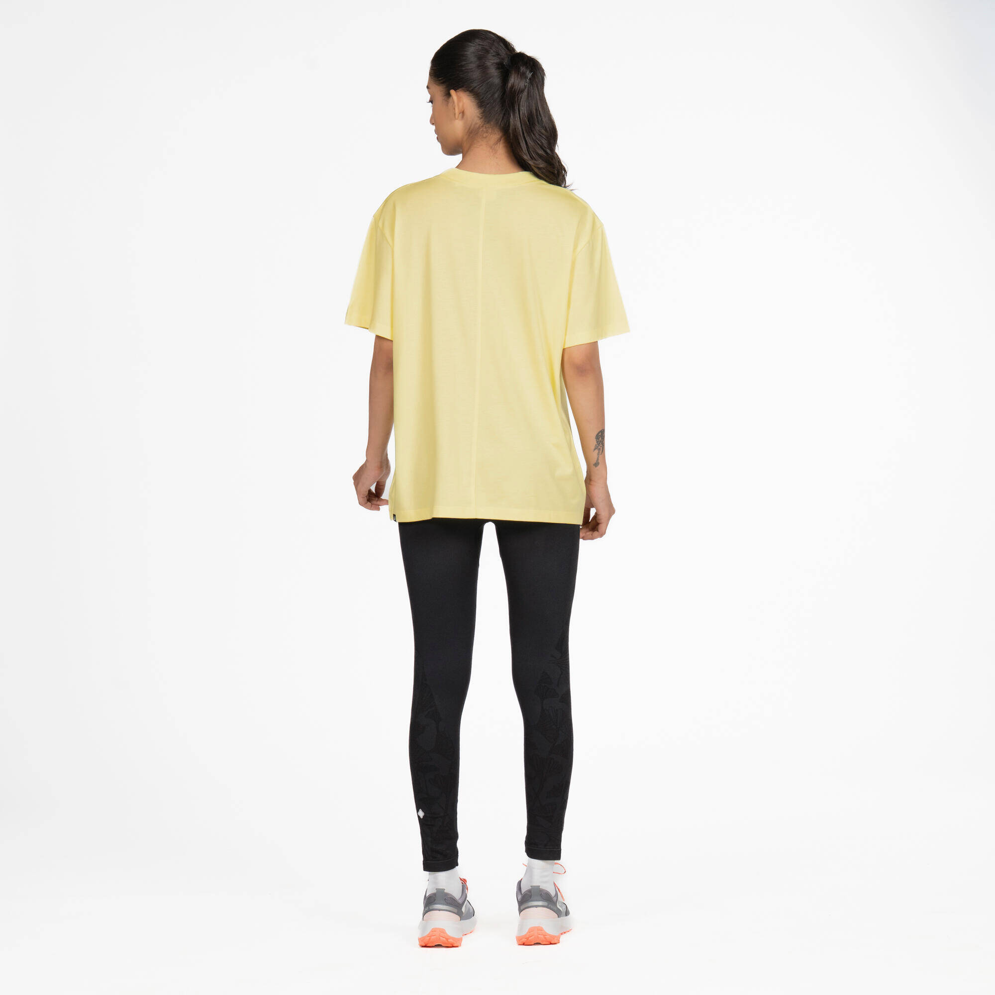 Women's Oversize Cotton T-Shirt - White -  4