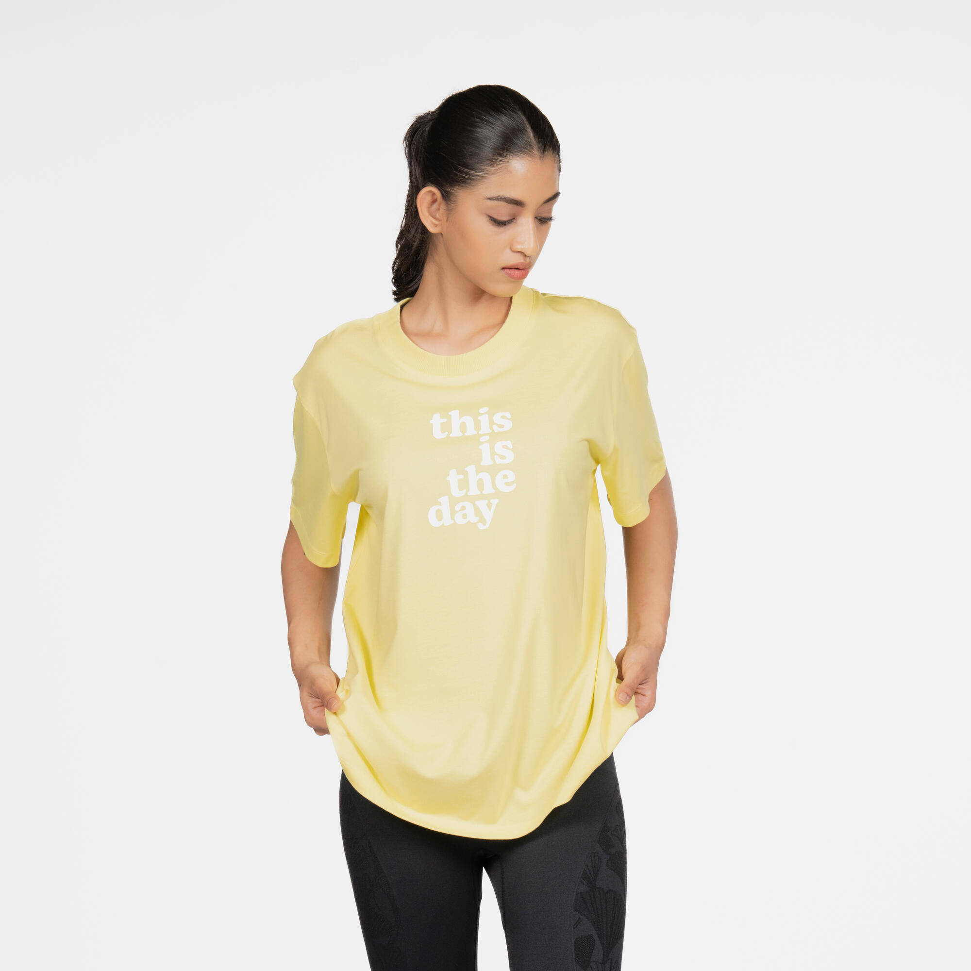 Women's Oversize Cotton T-Shirt - White -  1
