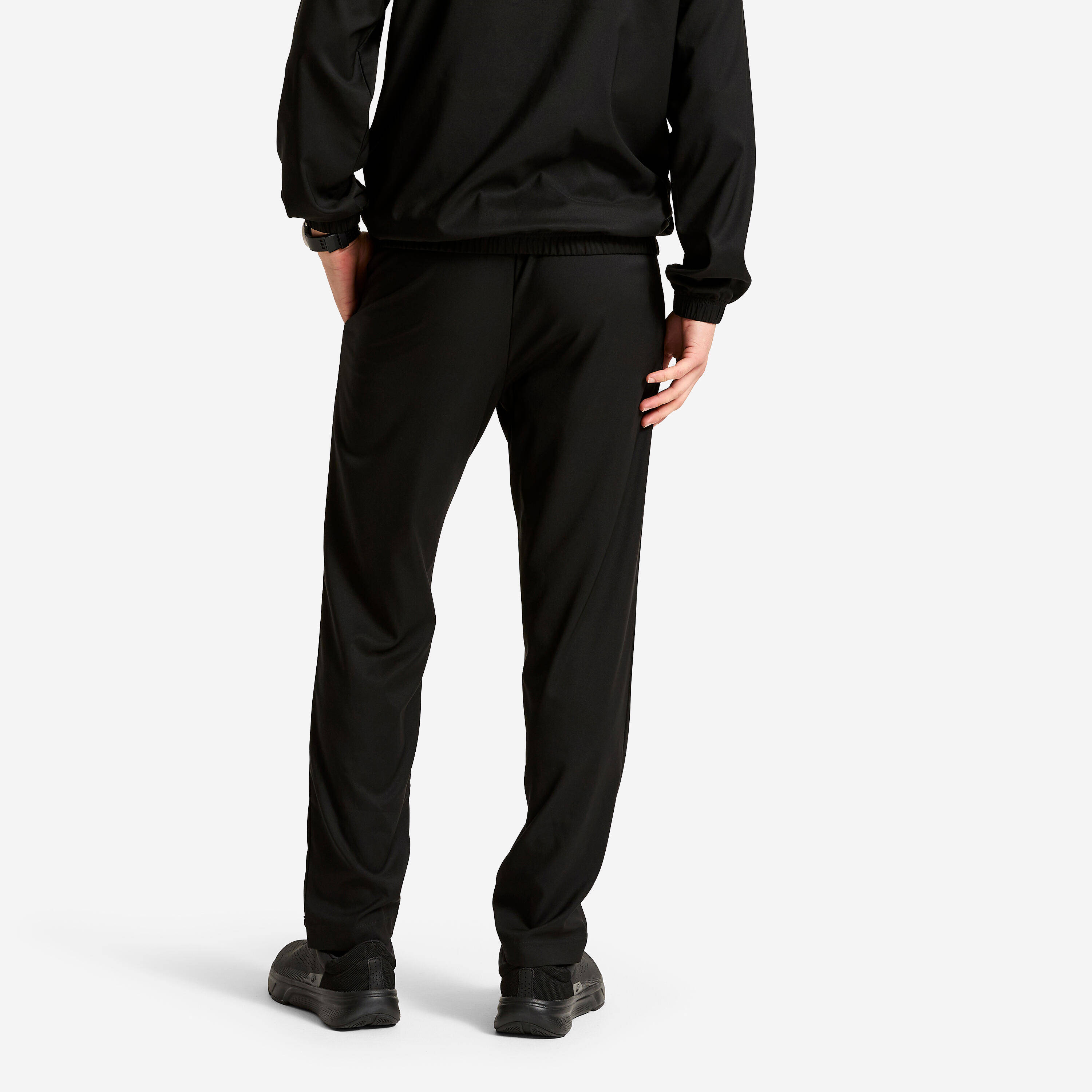Men's Breathable and Stretchy Tracksuit Bottoms - Black -  3