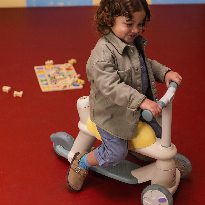 Dönüştürülebilir Çocuk Scooterı - 3 Tekerlekli - 18 ay/5 yaş - Yeşil/Sarı - B900