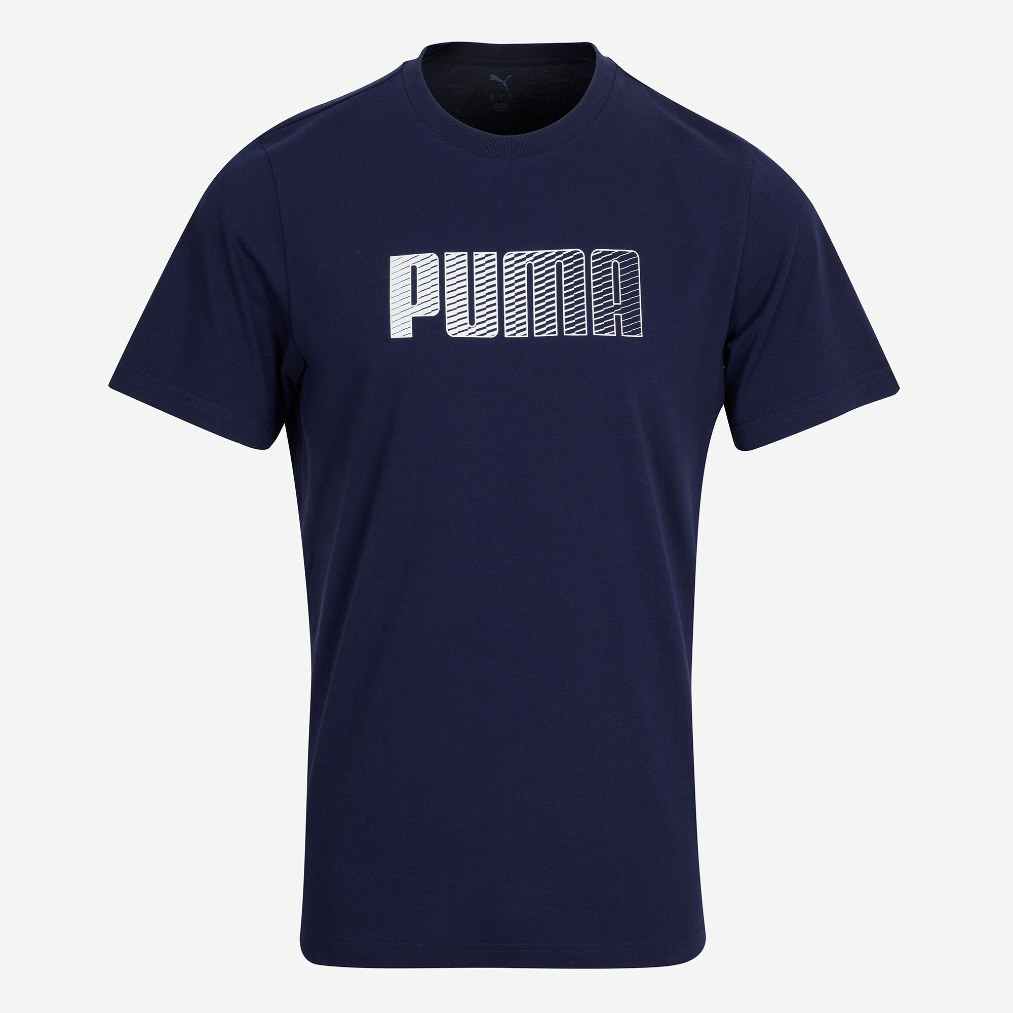 T-shirt Puma uomo palestra regular fit cotone blu 6/6