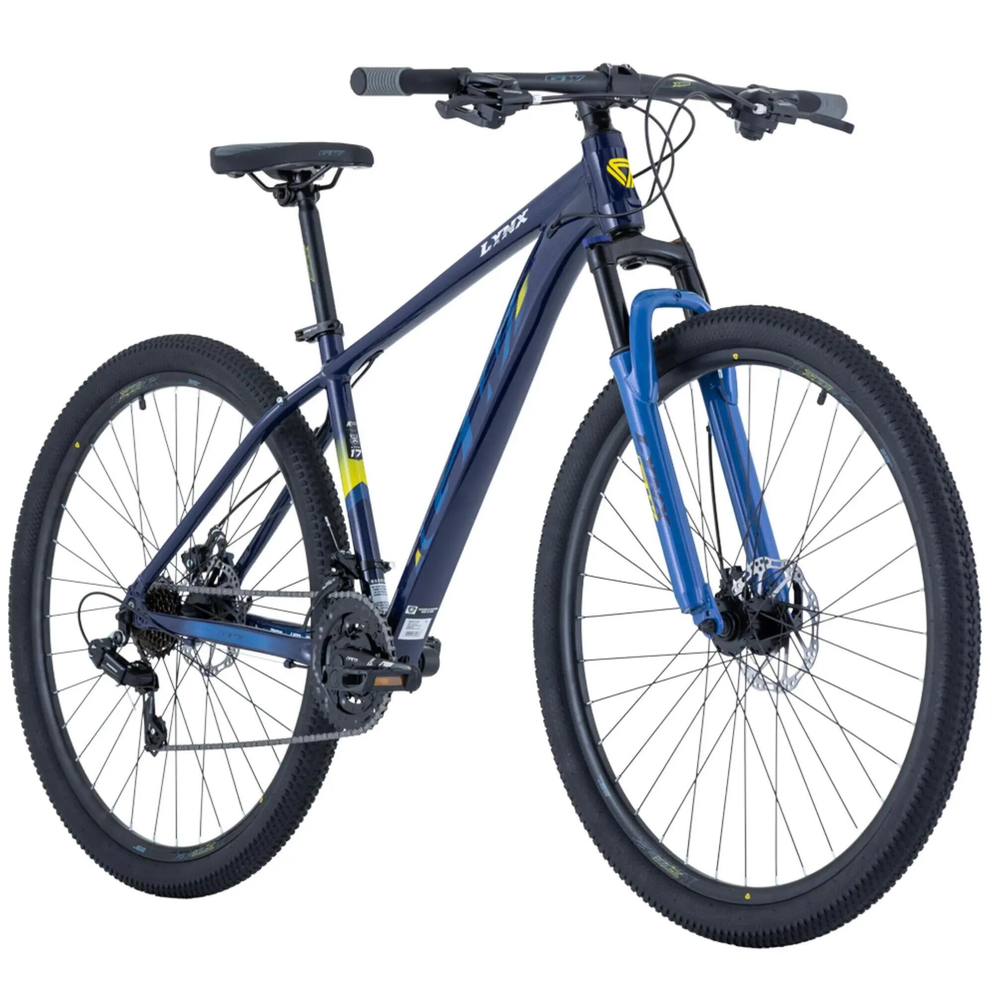 Bicicleta de MTB de aluminio  GW Lynx - Azul/Negro 2/9