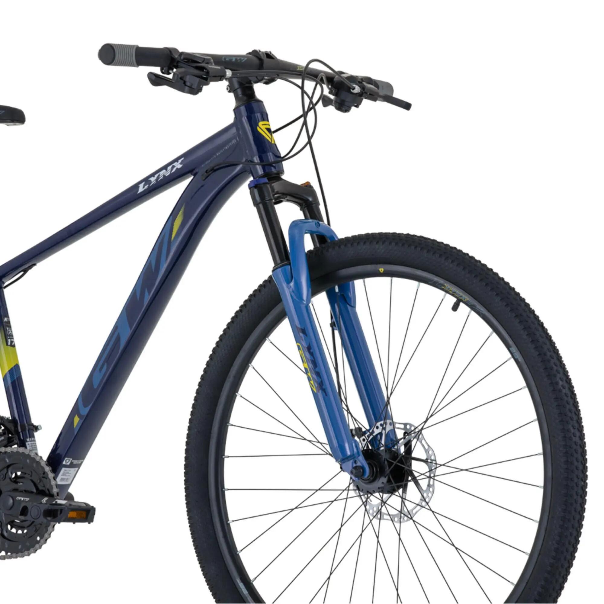Bicicleta de MTB de aluminio  GW Lynx - Azul/Negro 8/9