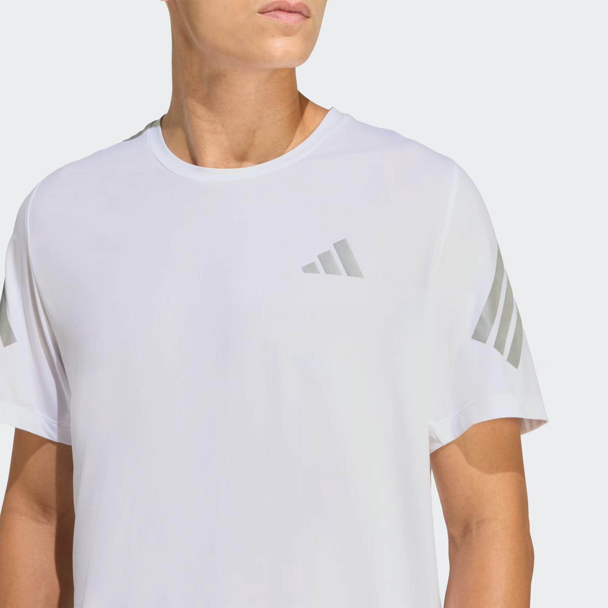 T-shirt de running respirant et léger homme, Adidas ADI365 blanc 5/6