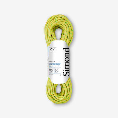 Semi-statisch touw voor canyoning type a 9,5 mm x 60 m