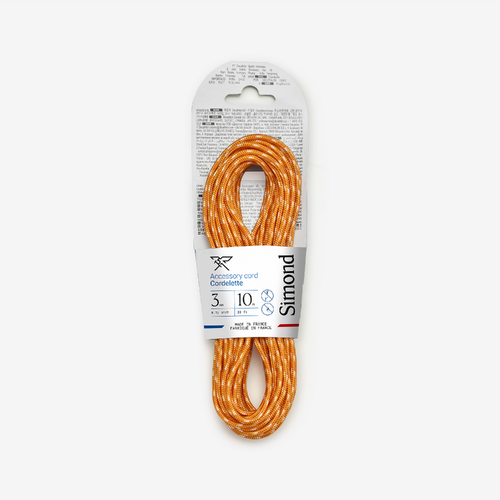 Cordelette d&#039;escalade et d&#039;alpinisme 3 mm x 10 m - Orange
