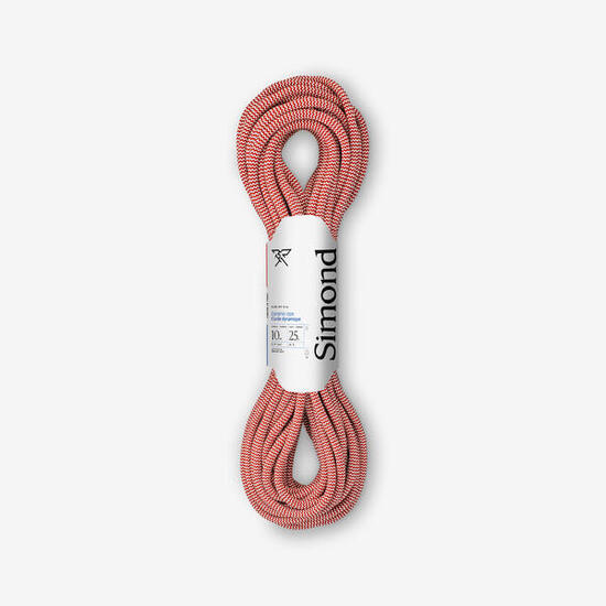 Corde d'escalade 10 mm x 25 m - klimb gym rouge