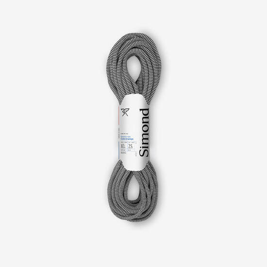 Corde d'escalade 10 mm x 25 m - klimb gym noir