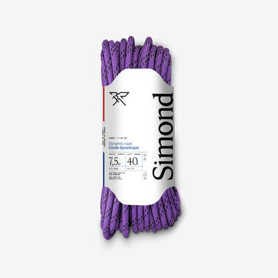 Mezza corda RANDO DRY 7.5mm x 40m viola