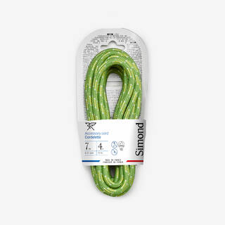 7 mm x 4 m - Accessory Carrying Cord for Climbing Green