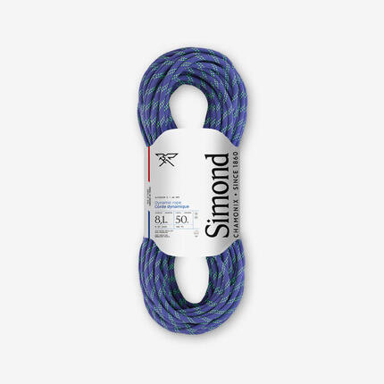 CORDE À DOUBLE D'ESCALADE ET D'ALPINISME - RAPPEL ALPINISM 8.1 MM X 50M BLEU