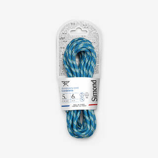 5 mm x 6 m - Accessory Carrying Cord for Climbing Blue