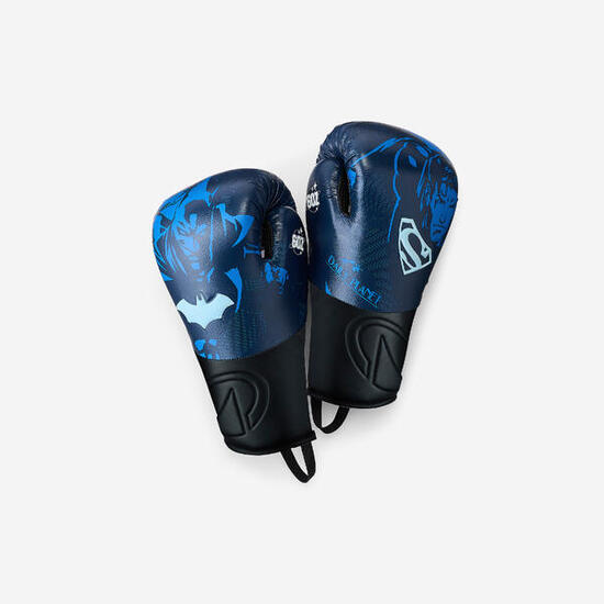 Gants de boxe résistants et respirants enfant, Batman Superman bleu