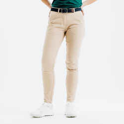 Pantalone za golf MW500 ženske chino pamučne