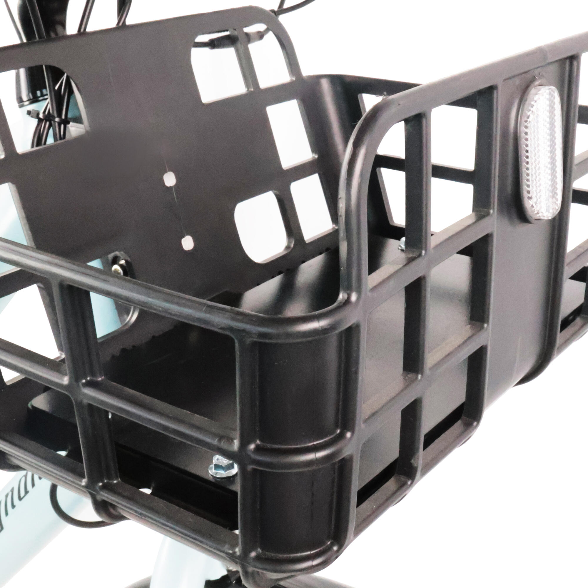 Bici cargo bike elettrica a pedalata assistita Longtail Eco Legnano azzurra 8/11
