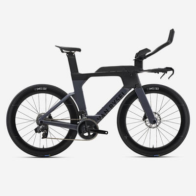 Bici triathlon XCR Sram Rival AXS 2x12v grigia