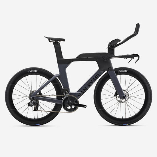 Bici triathlon XCR Sram Rival AXS 2x12v grigia