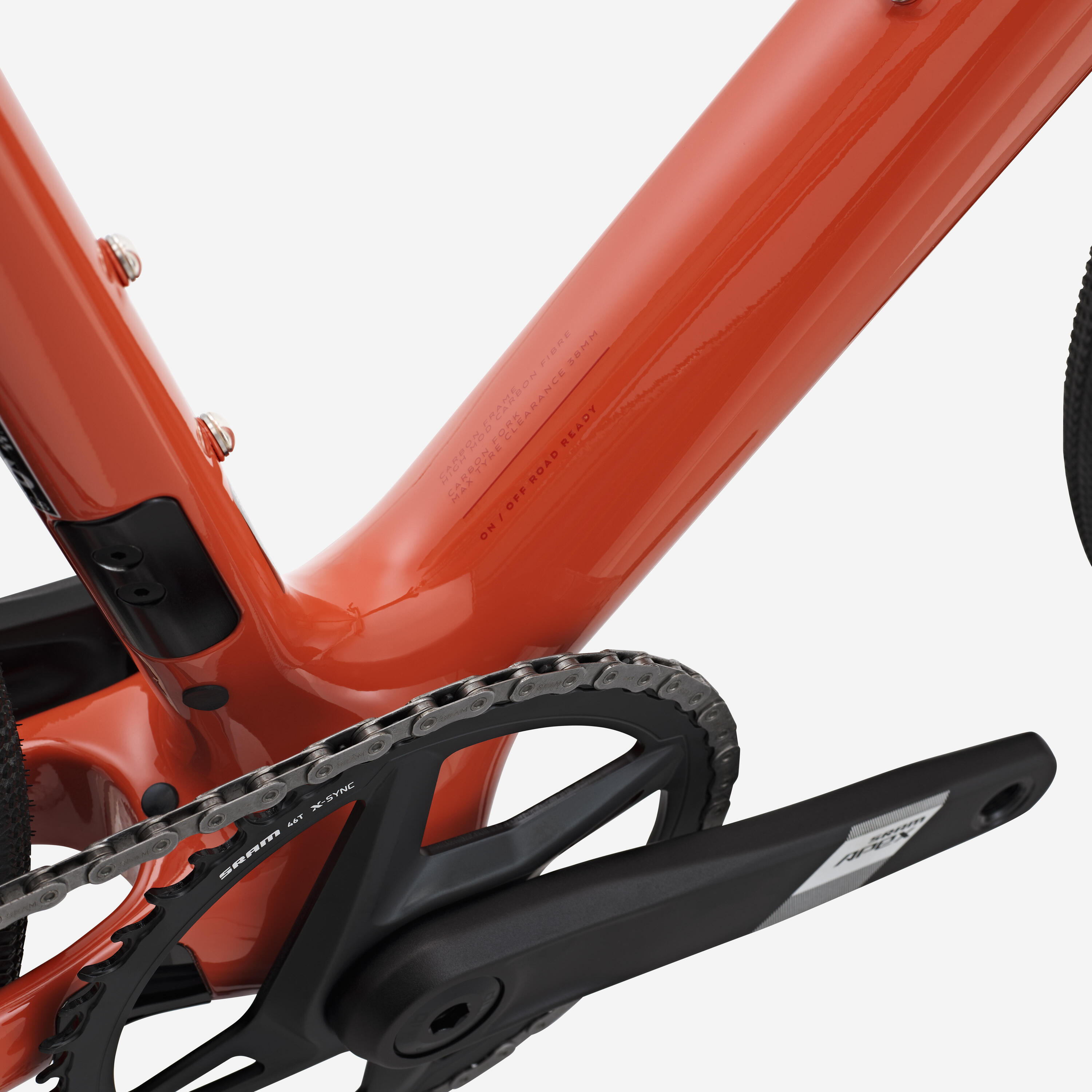 Bicicleta de estrada carbono SRAM Apex AXS 1x12v, EDR CF Terracota 12/14