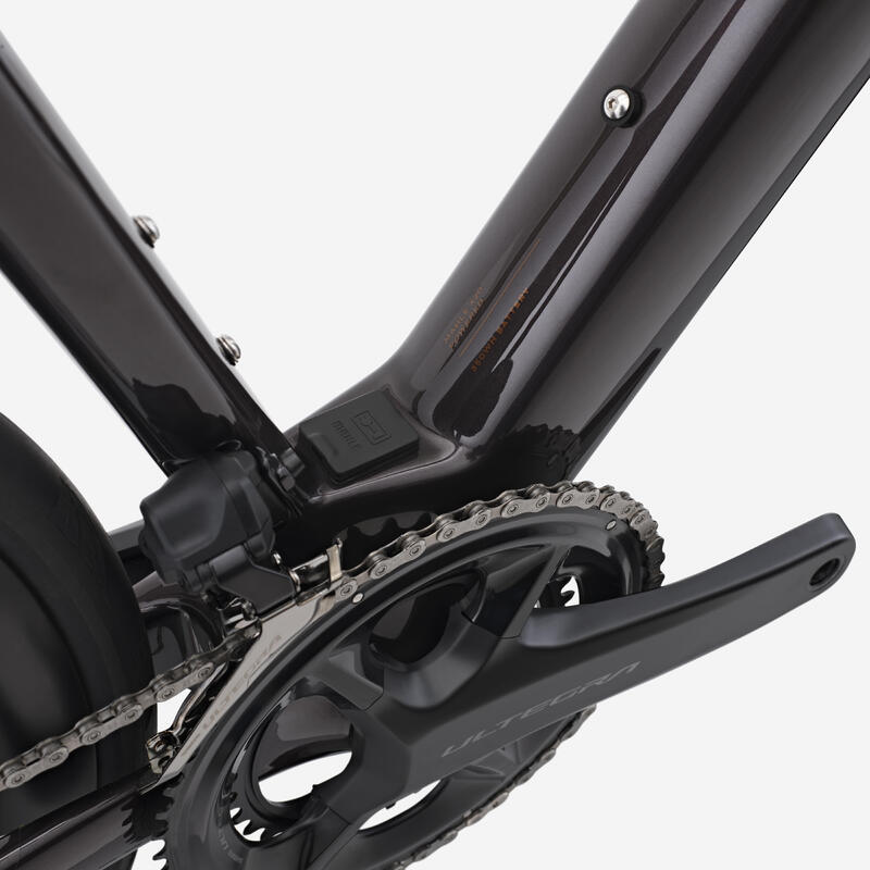 Bicicletă electrică șosea Shimano Ultegra Di2 2x12v, E-EDR CF Maro