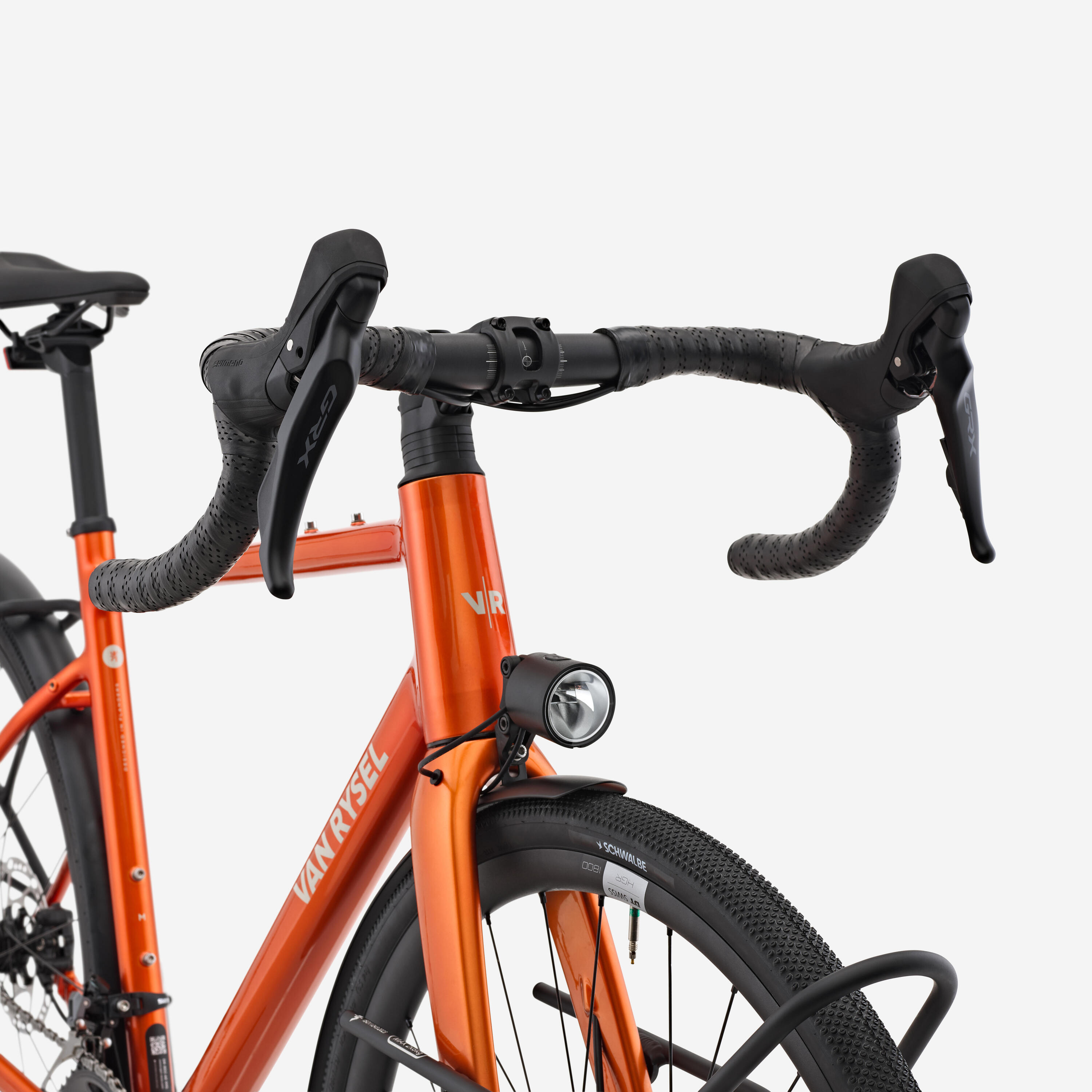 Vélo de route Shimano GRX 2x12v, EDR AF2 Randonneur orange 7/15