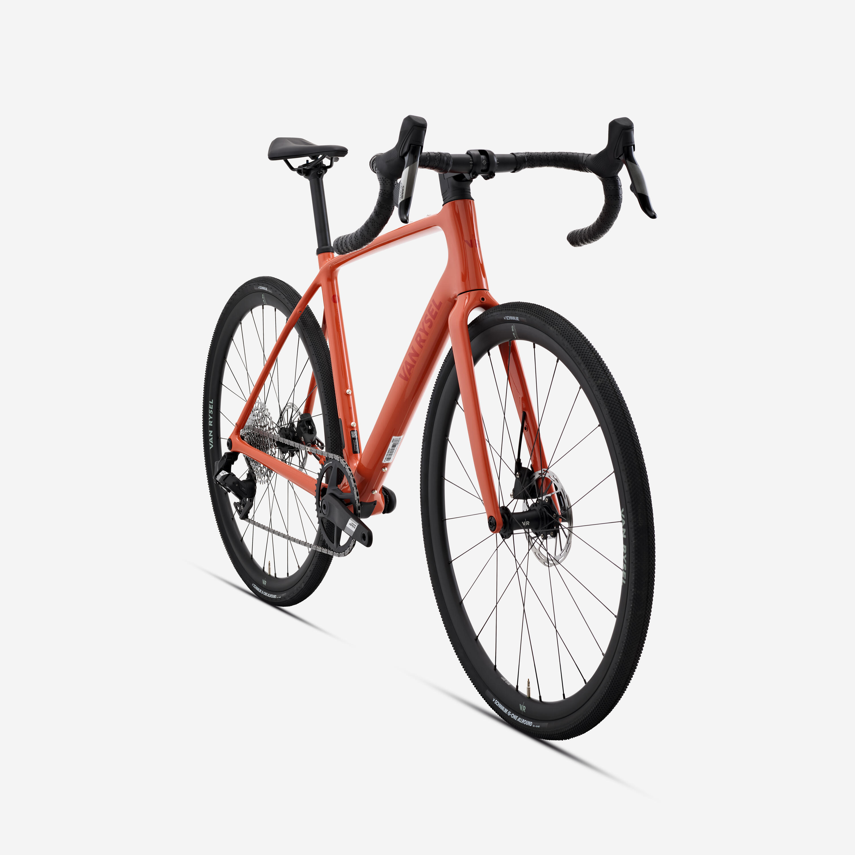Bicicleta de estrada carbono SRAM Apex AXS 1x12v, EDR CF Terracota 2/14