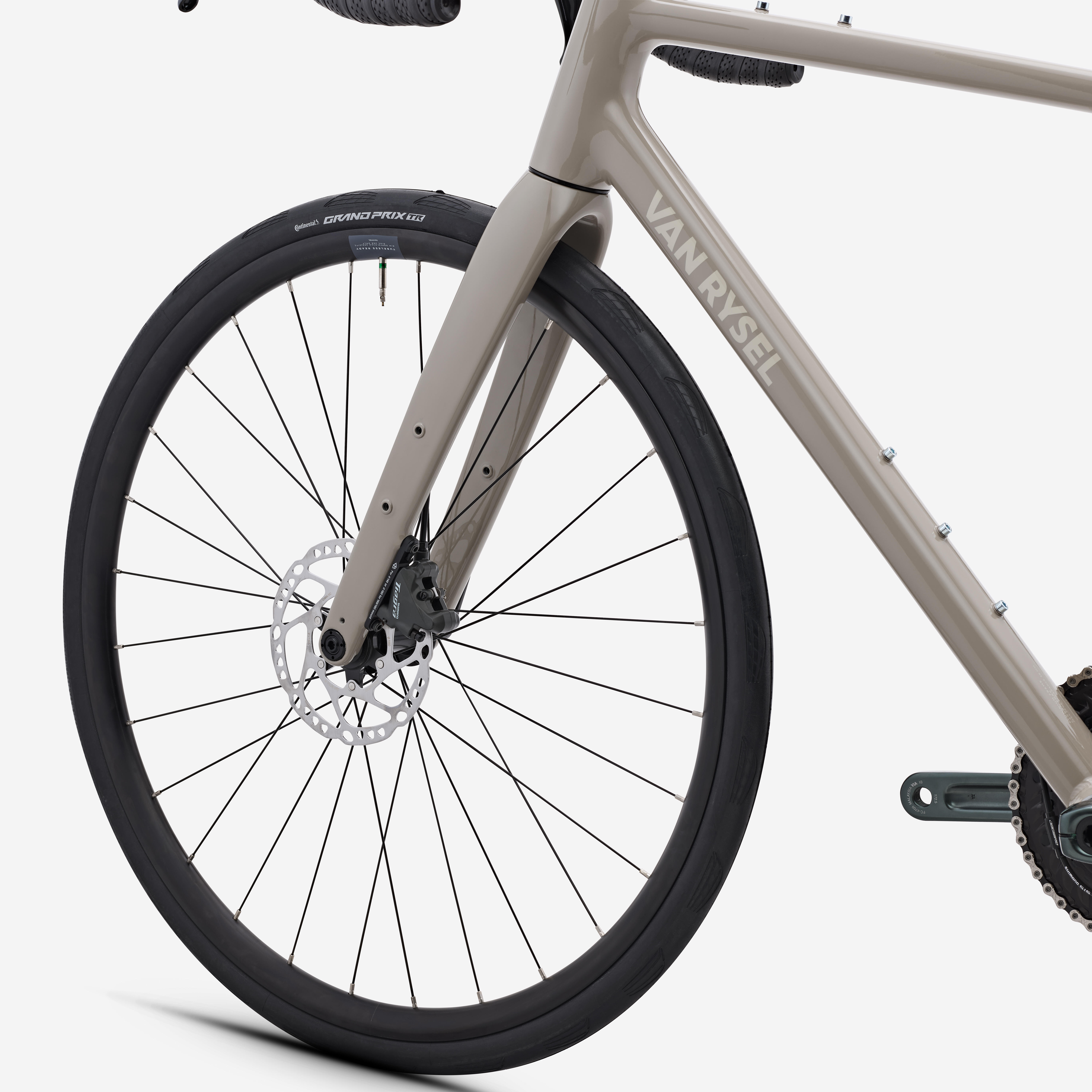 VAN RYSEL Cestný bicykel EDR AF2 Tiagra 2 × 10 béžový XS · záber 7