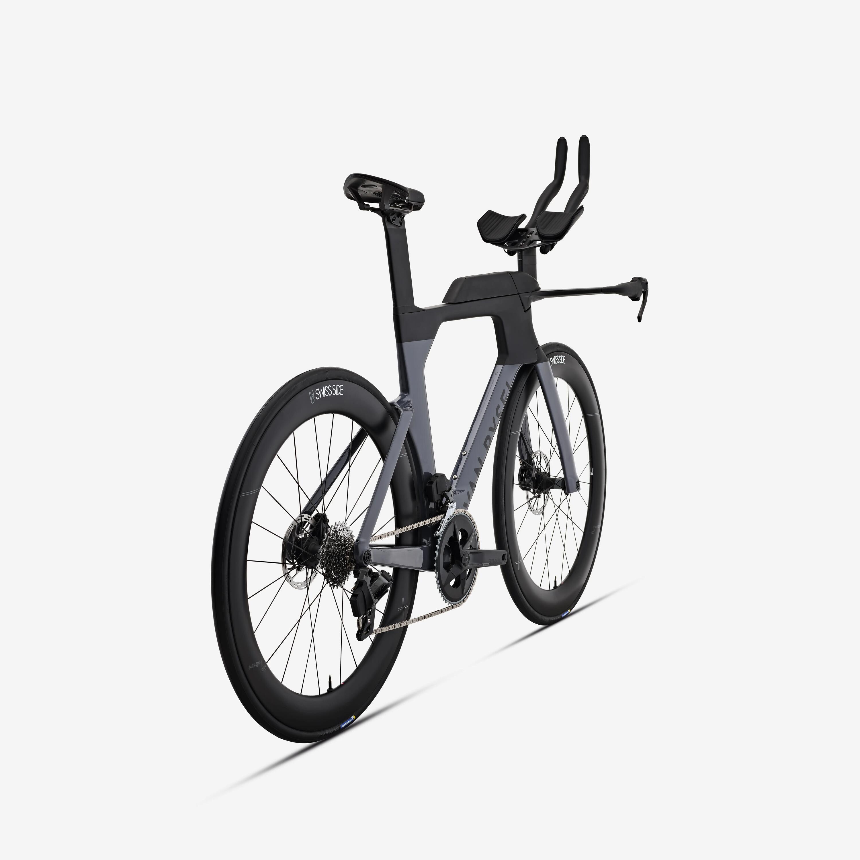 Bicicletă triatlon SRAM Rival AXS 2x12v senzor de putere XCR Gri 3/19