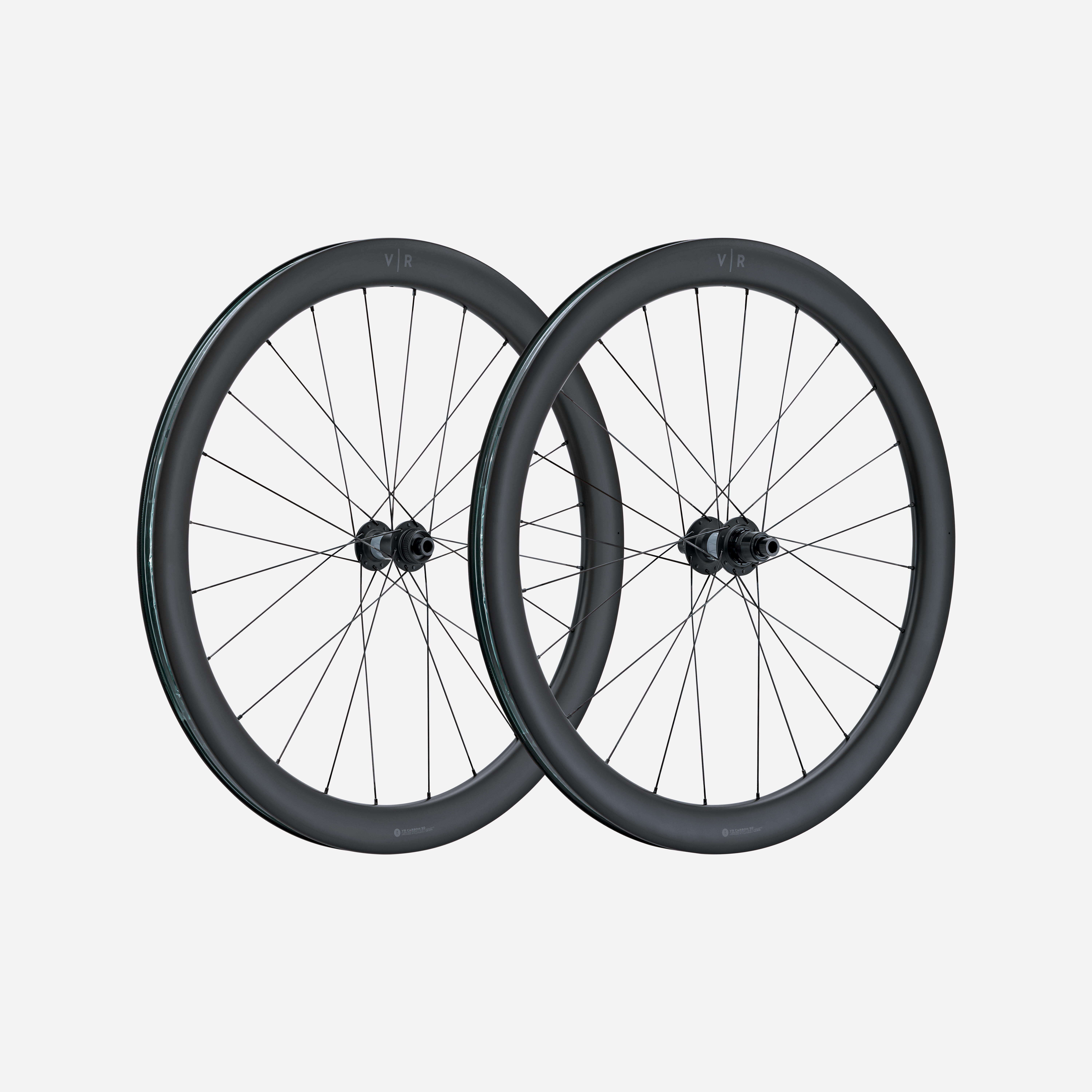 Decathlon UK VAN RYSEL Pair Of Van Rysel Vr 50 Carbon SRAM Xdr Wheels For Road And Gravel | FREE Click & Collect at Stores and Asda. 365 Days return available.