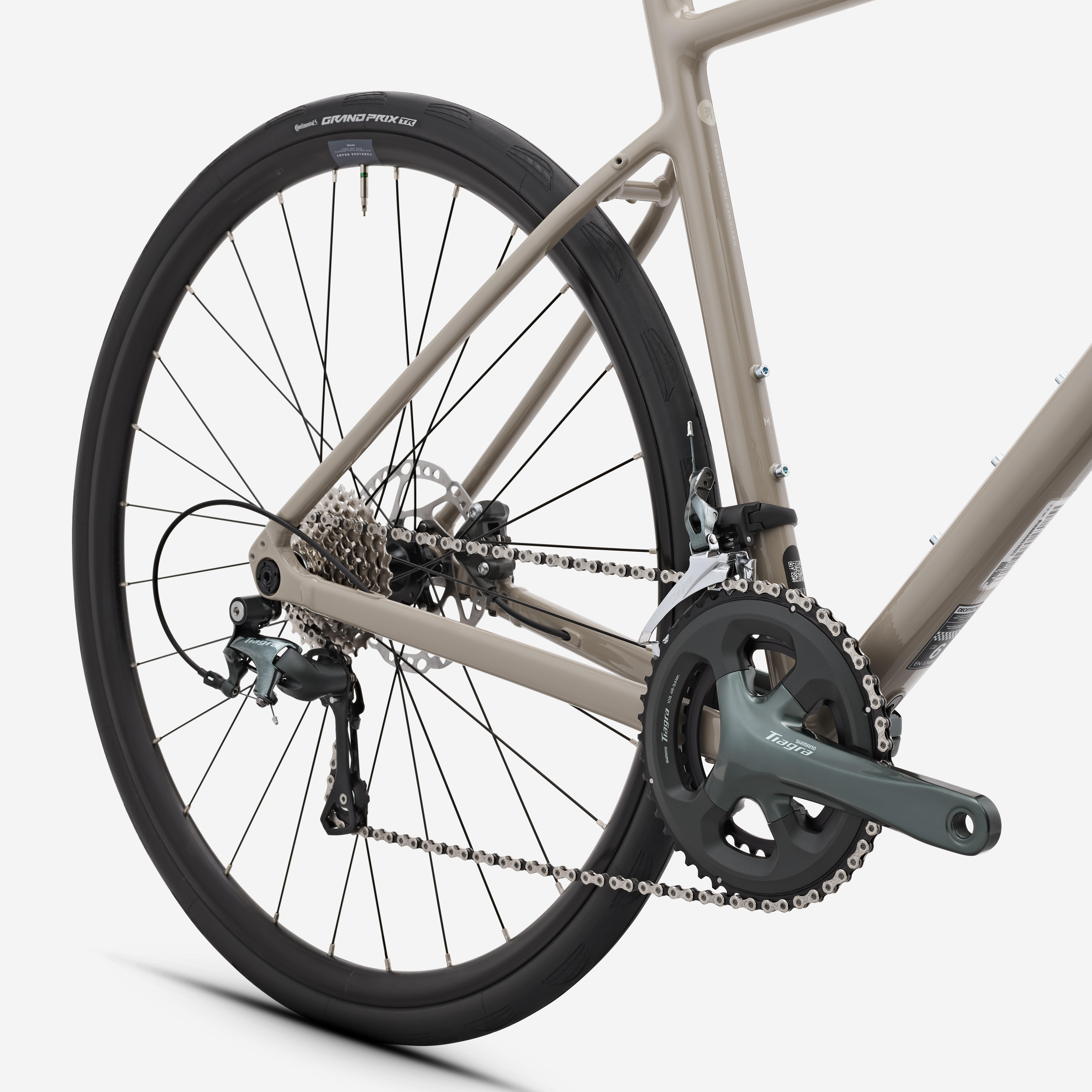 VAN RYSEL Cestný bicykel EDR AF2 Tiagra 2 × 10 béžový XS · záber 5