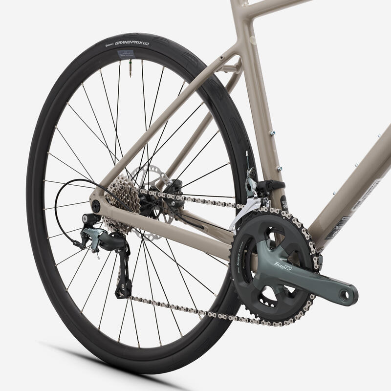 Bicicletă de șosea Shimano Tiagra 2x10v, EDR AF2 Bej