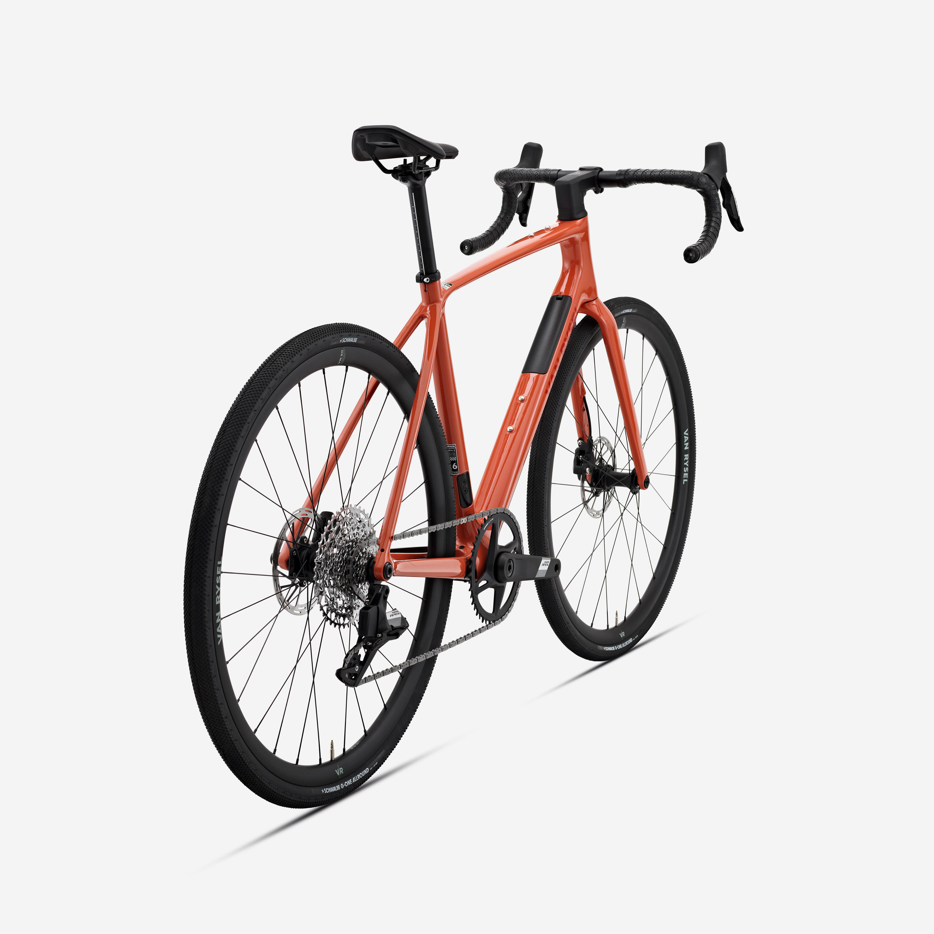 Bicicleta de estrada carbono SRAM Apex AXS 1x12v, EDR CF Terracota 3/14