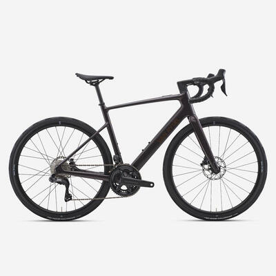 Bici da corsa a pedalata assistita E-EDR CF Shimano Ultegra Di2 2x12v marrone
