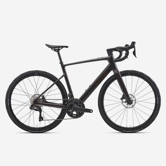 Vélo de route électrique Shimano Ultegra Di2 2x12v, E-EDR CF marron