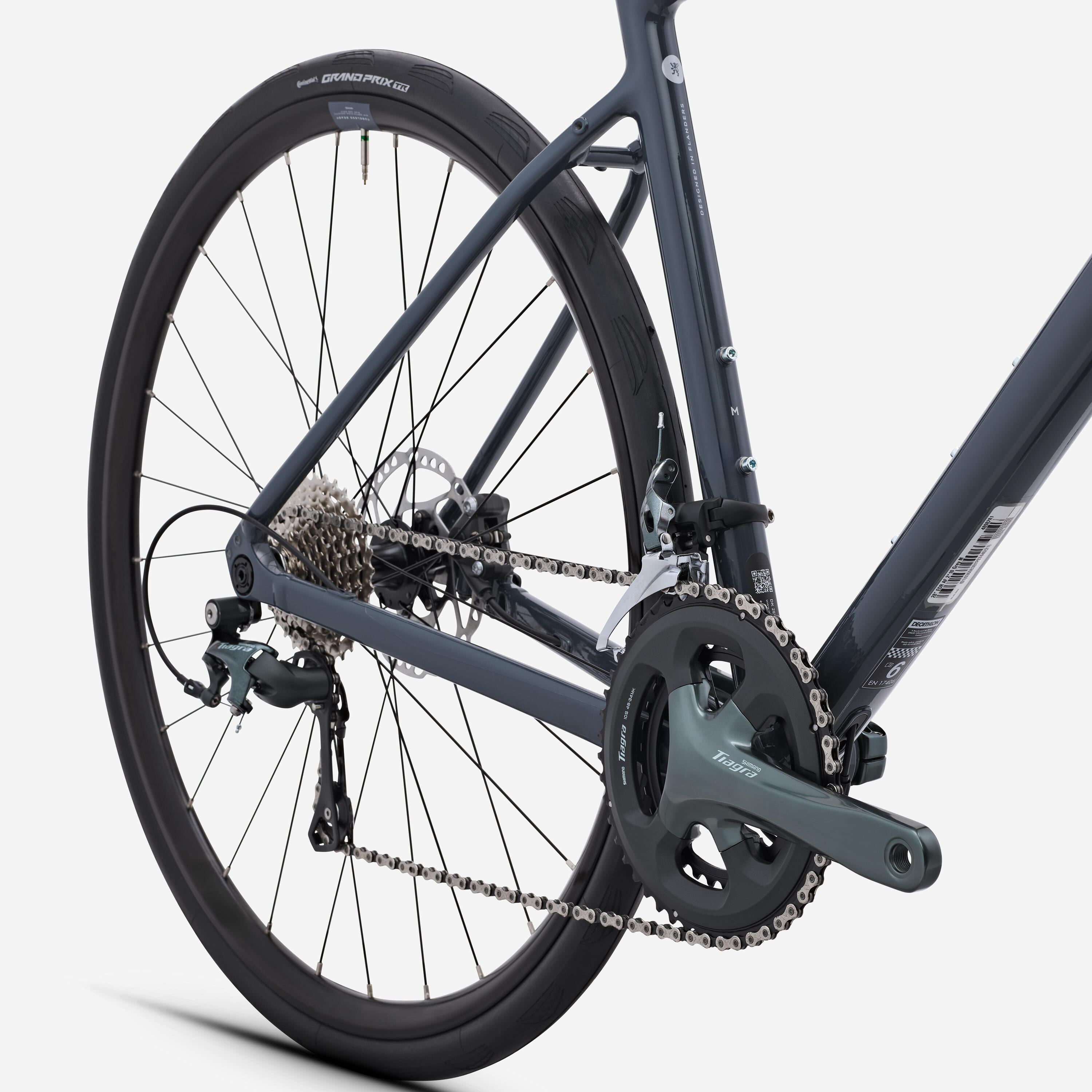 Bici da corsa EDR AF2 Shimano Tiagra 2x10v grigia 4/11