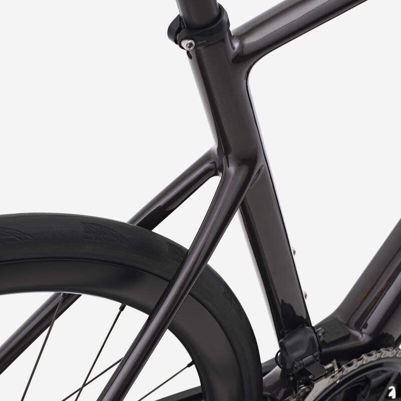 Bicicletă electrică șosea Shimano Ultegra Di2 2x12v, E-EDR CF Maro