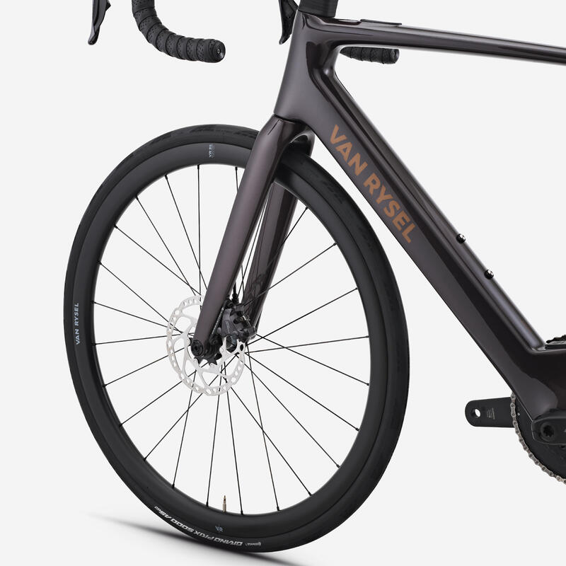 Bicicletă electrică șosea Shimano Ultegra Di2 2x12v, E-EDR CF Maro