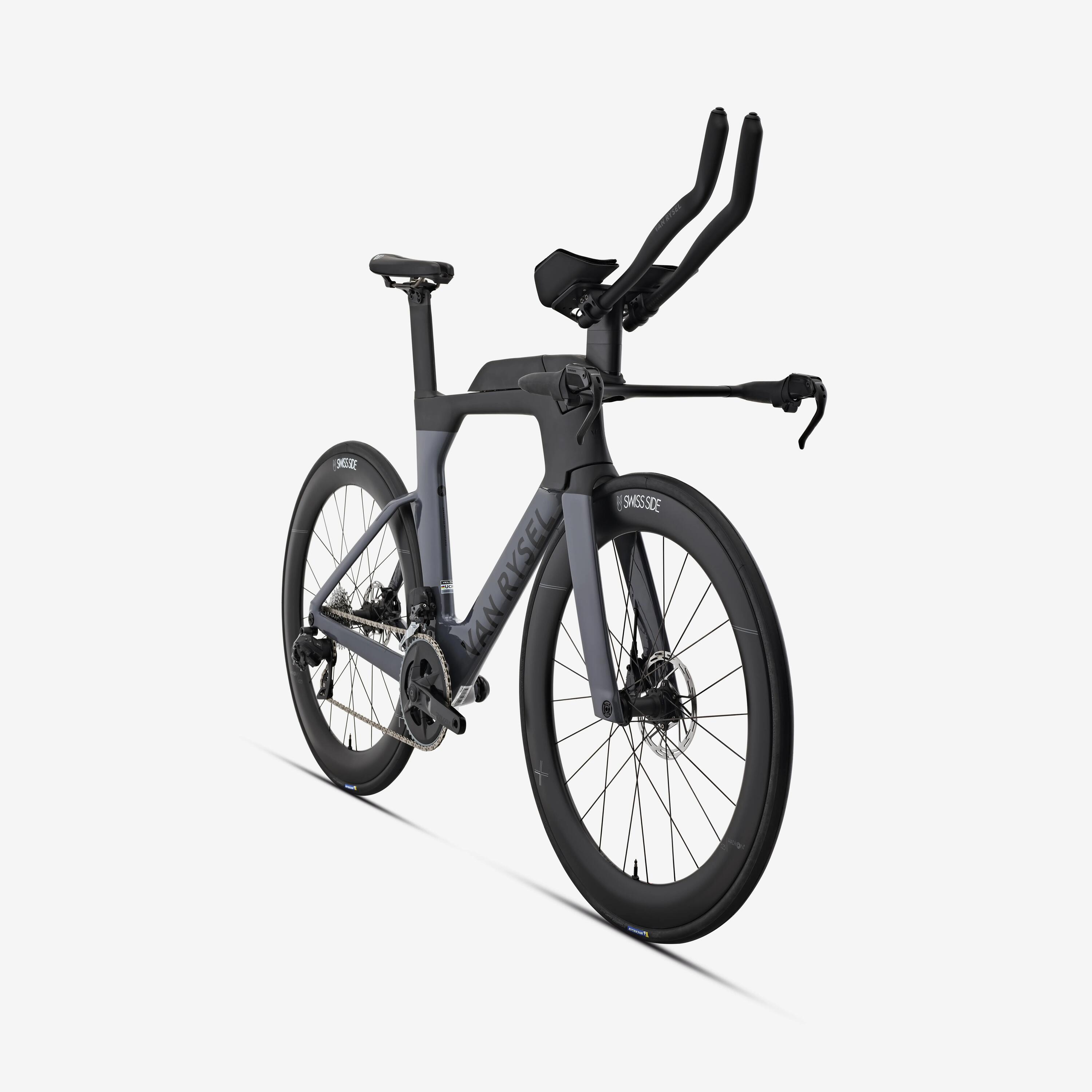 Bicicletă triatlon SRAM Rival AXS 2x12v senzor de putere XCR Gri 2/19