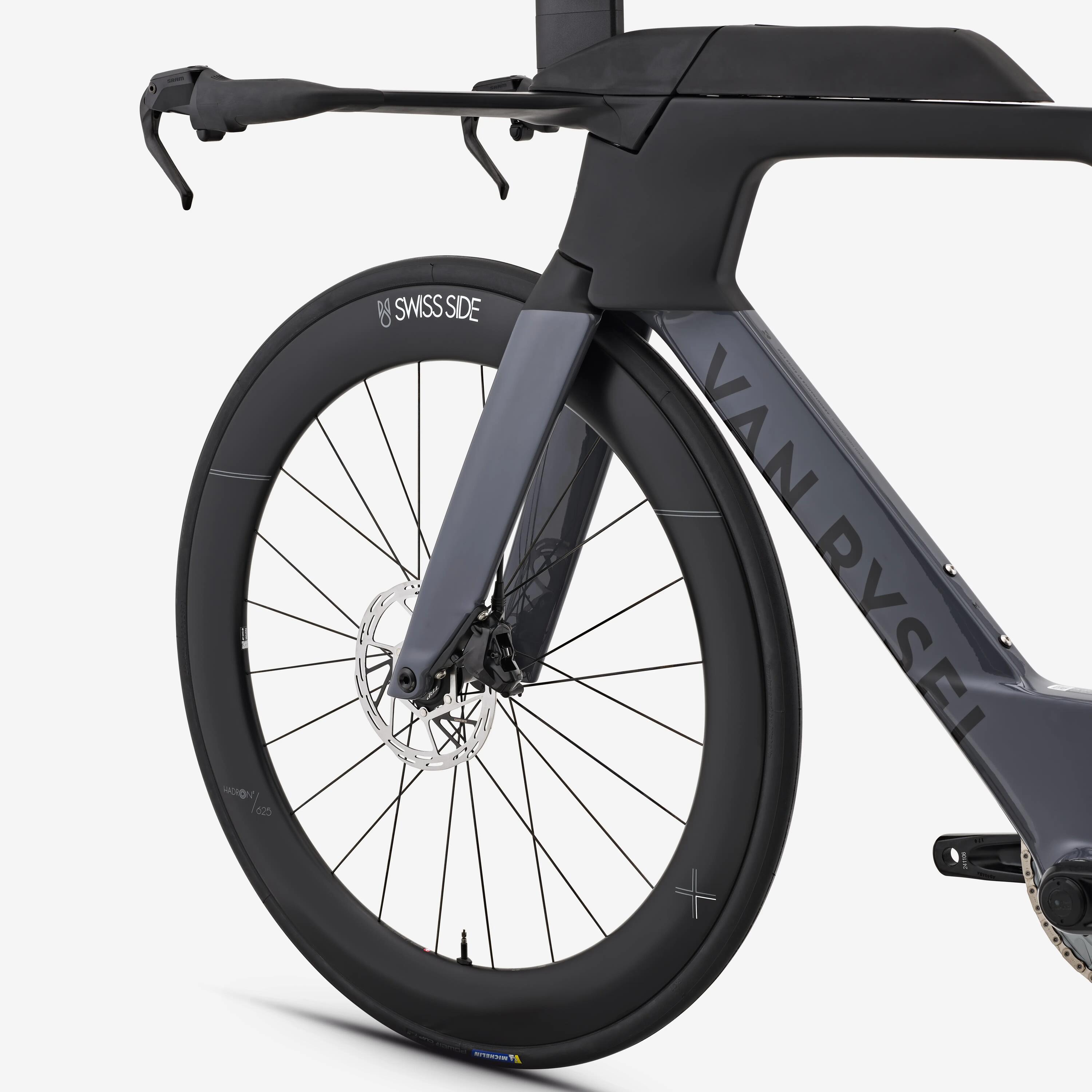 Bicicletă triatlon SRAM Rival AXS 2x12v senzor de putere XCR Gri 8/19